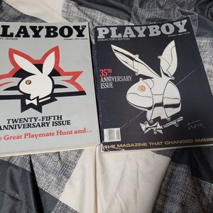 Playboy Anniversary Issue Magazines 1978 1989